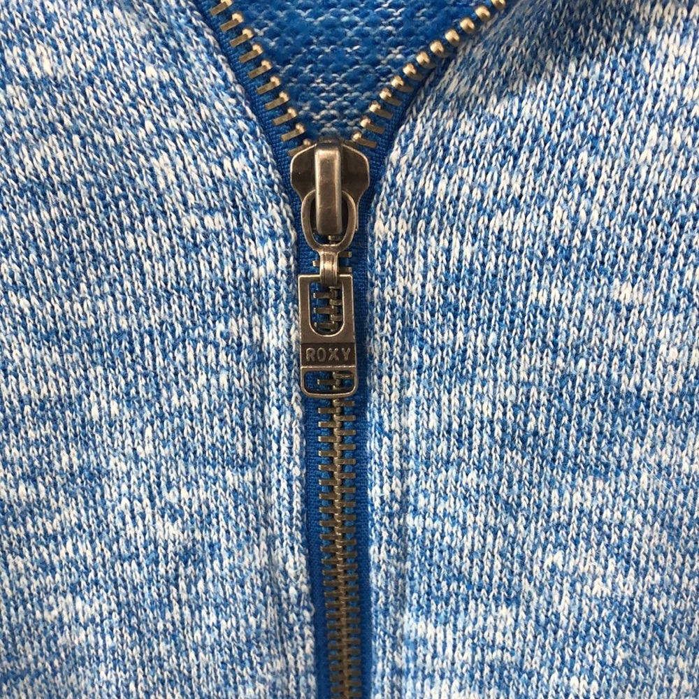 Roxy Size Medium Blue Zip Up Jacket - image 4